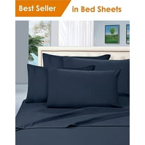 Elegant Comfort® 1500 Series Egyptian Quality Microfiber Deep Pocket Bedroom Sheet Set, California King, Navy Blue