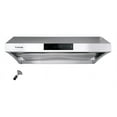 thumbnail image 1 of Vertrons 30" 850CFM Stainless Steel Range Hood | Under cabinet | Pro Performance | Superior Perimeter Extraction Technology Design | 6 Buttonless Touch Control Speeds | Top and Rear Venting Available, 1 of 7