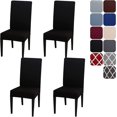 thumbnail image 1 of Dining Room Chair Covers Slipcovers Set of 4 , Stretch Removable Washable Dining Chair Protector Decoration Cover Seat Slipcover for Hotel,Ceremony,Ba, 1 of 5