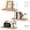 Natural Wood Color, variant on Threns 3Pcs Floating Shelf Wall Mounted Wood Cubicle Wall Shelf 11.8 x 6 Inch with Installation Accessories for Book Photo Frame Ornament
