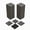 Gray, variant on Panapinka 12x12 Inch Interlocking Deck Tiles, Waterproof Composite Wood Patio Flooring with Easy DIY Installation, All-Weather Outdoor Use for Poolside, Balcony, Backyard, Porch & Garden