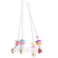 thumbnail image 3 of Pet Parrot Hanging Bed Feeding Plate Swing House for Birds with Ringing Bell, 3 of 10