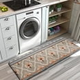 thumbnail image 3 of Orange Geometric Diamond Cross Pattern Kitchen Rug Mat,Kitchen Runner Rugs Non Skid Washable,Decorative Kitchen Floor Mats for Kitchen,Sink,Laundry,17"x47.2", 3 of 7