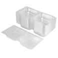 thumbnail image 3 of 100Pcs Single Individual Cake Slice Boxes Dessert Containers Cheesecake Boxes Stackable Square Boxes, 3 of 5