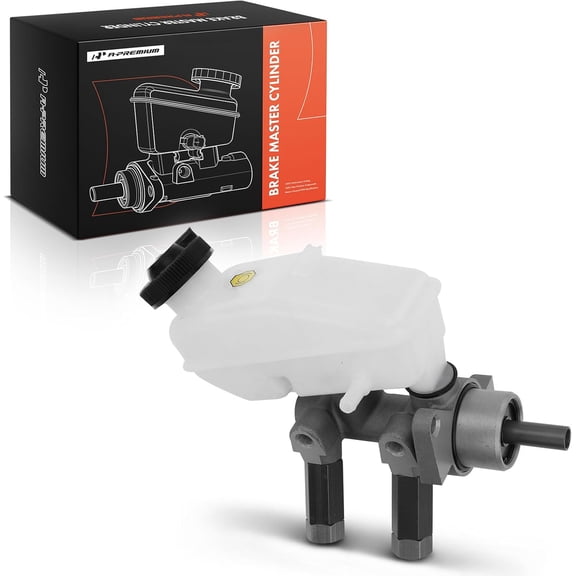 A-Premium Brake Master Cylinder with Reservoir and Cap Compatible with Chevrolet and Pontiac Vehicles - For Aveo 2004-2006, Wave 2006, Non-ABS, Manual trans - Replaces 133131M, 93742290