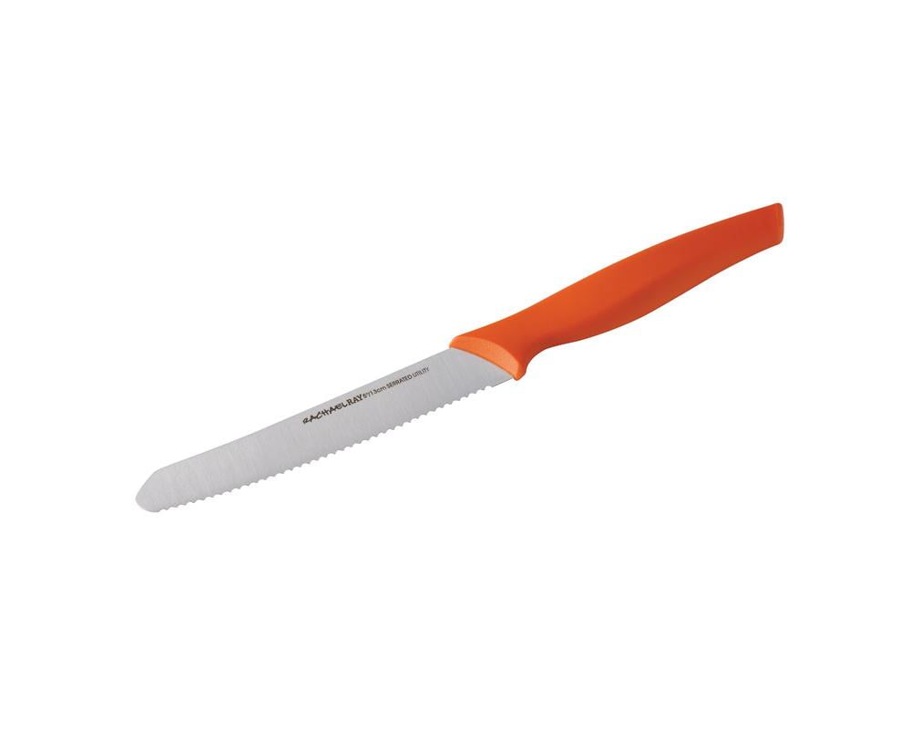 Rachael Ray Cutlery Japanese Stainless Steel Serrated Utility Knife 5