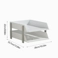 thumbnail image 3 of Hovmgk Desktop File Storage Rack, Two-Layer Multi-Functional Organizer for Home Office and Classroom, Document Sorting and Storage Solution, Durable Plastic, Space-Saving Desk Organizer, 3 of 6