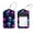 multicolored 1, variant on 2 Pack Leather Luggage Tag with Stainless Steel Loop, Neon Skull Head Pattern Baggage Handbag Travel Suitcase Tags with Name ID Card Perfect to Quickly Spot Luggage Suitcase