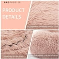 thumbnail image 6 of BadPiggies Pet Dog Cat Bed Kennels Warm Sleeping Cushion Plush Donut Faux Fur Round Nest (Pink, 32*32inches), 6 of 7