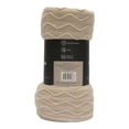 thumbnail image 2 of Frazada Home Trends 1 Pieza Diseño zigzag Color Beige, 2 of 4