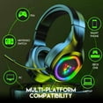 thumbnail image 6 of ZKCCNUK Ear Buds Headworn Chicken Eating Noise Reduction Earphones Luminous Esports Earphones Direct Plug In Game Earphones With Mic, 6 of 8