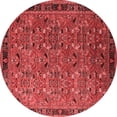 thumbnail image 1 of Ahgly Company Indoor Round Oriental Red Traditional Area Rugs, 8' Round, 1 of 4