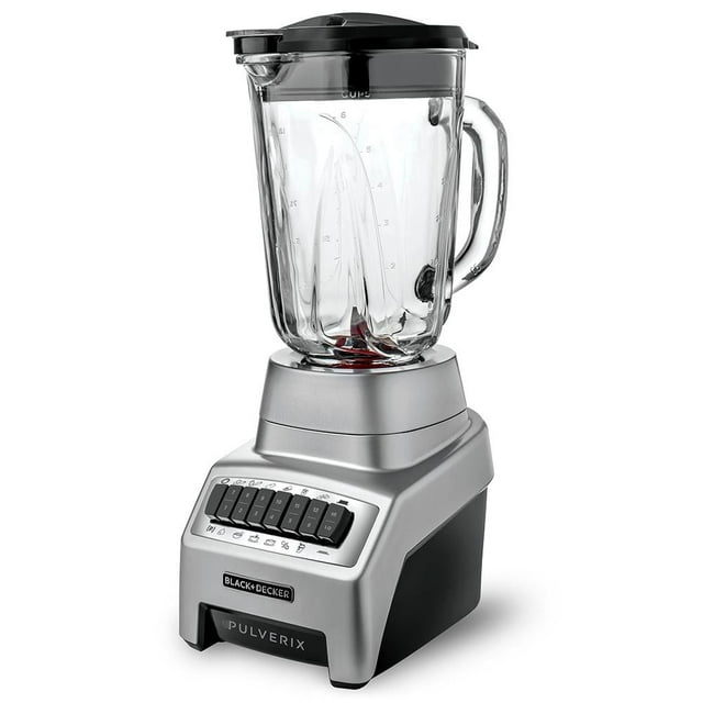 Licuadora Black & Decker Pulverix 12 Velocidades + Función de Pulso Plata