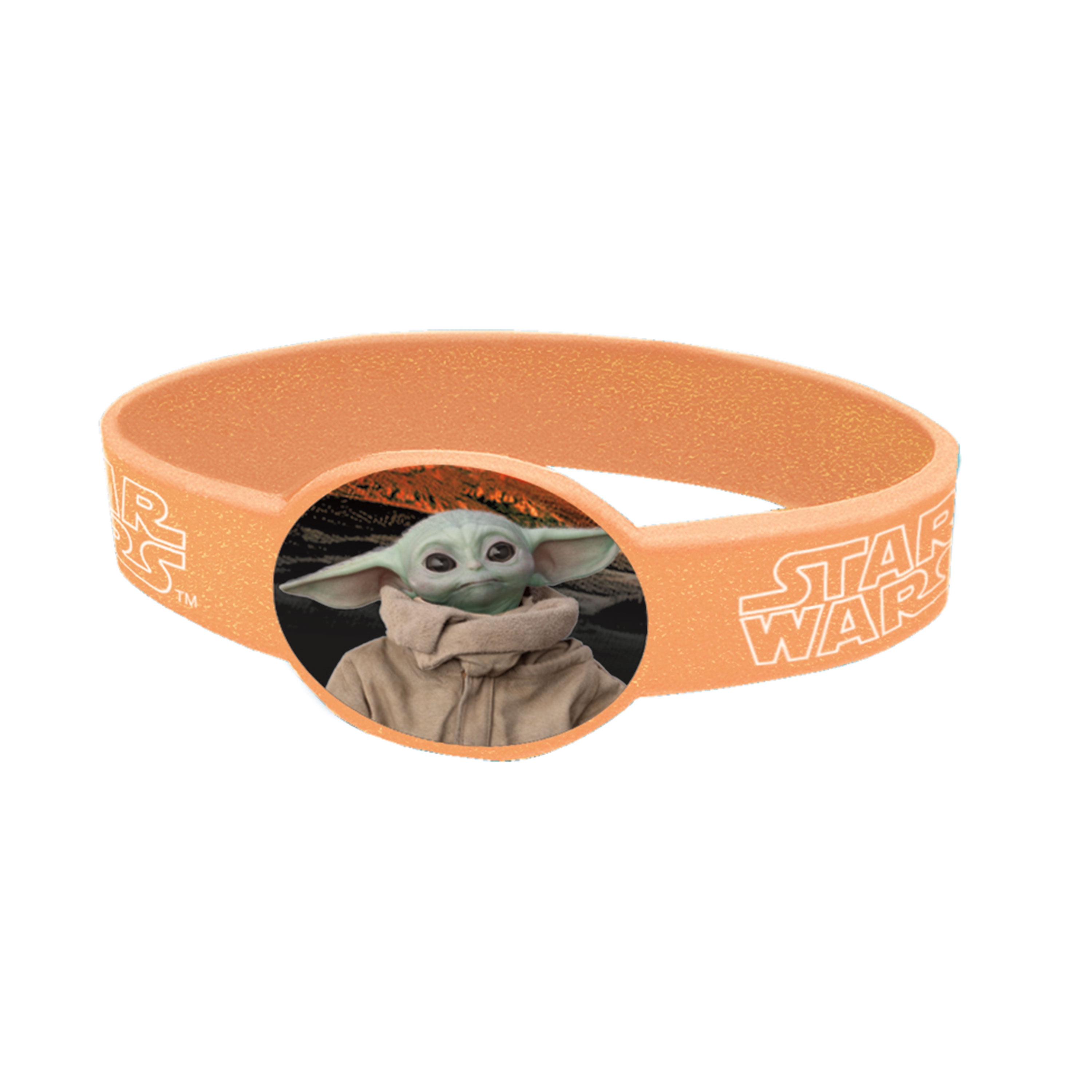 (4 pack) Rubber Star Wars The Mandalorian The Child Baby Yoda Bracelet Party Favors, 4ct