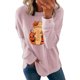 thumbnail image 1 of UKAP Sudadera con Estampado de Calabaza para Mujer, Sudadera de Otoño de Manga Larga, Jersey Informal con Cuello Redondo, Tops, 1 of 3