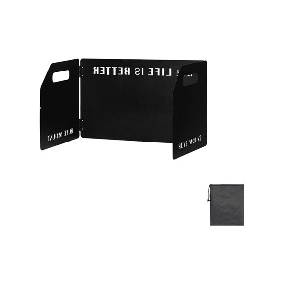 3-Panel Foldable Windshield - Camping Stove Wind Barrier