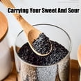 thumbnail image 4 of Glass Seasoning Jar with Wooden Lid and Spoon, Adorable Sugar Bowl Bath Salt Storage Container, Kitchen Pepper, 4 of 13