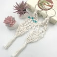thumbnail image 2 of Apuakthei Mkono - Juego de 2 mini perchas de macramé para plantas con plantas suculentas artificiales, decoración bohemia para colgar en la pared, entrada, hogar, oficina, accesorios para coche,, 2 of 8
