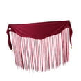 thumbnail image 2 of Segolike Belly Dance Skirt Hip Scarf Waist Wrap for Theater Stage Festival Tango Clubwear red, 2 of 8