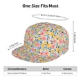 thumbnail image 6 of Balery Baseball Cap Flat Bill Hats for Men Adjustable Size for Running Workouts and Outdoor Activities All Seasons Dad Hat(Watercolor Wildflowers ), 6 of 9
