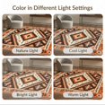 thumbnail image 7 of ODIKA 4'x6' Ultra-Soft Area Rug, Hallway Boho Vintage Southwestern Scroll Frame Distressed Ornate None Washable, Bare feet friendly, Silk-Touch for Bedroom Home office, 7 of 7