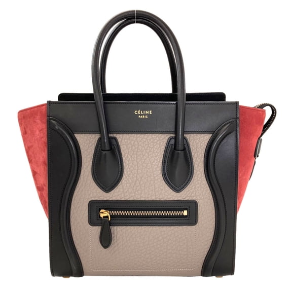 Pre-Owned Celine Luggage Micro Handbag, Calfskin, Women's