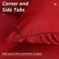 thumbnail image 4 of Wulful Red Comforter King, Hotel Style All Season Lightweight Cooling Microfiber Washable Comforter, 4 of 10