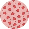 thumbnail image 1 of Ahgly Company Machine Washable Indoor Round Transitional Red Area Rugs, 3' Round, 1 of 7