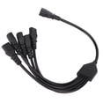 thumbnail image 3 of UPS PDU C14 a 5 X C13 Cable adaptador de corriente macho a hembra 10A 250V Y Cable adaptador de corriente divisor 1.6ft, 3 of 8