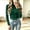 Dark Green, variant on Women's Turtleneck Ribbed Knit Sweater Long Sleeve Slim Fit Pullover Tops with Cuff Buttons, M