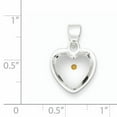 thumbnail image 2 of Pendentif en Forme de Cœur en Argent Sterling 925 Émaillé avec Graines de Moutarde, 2 of 2