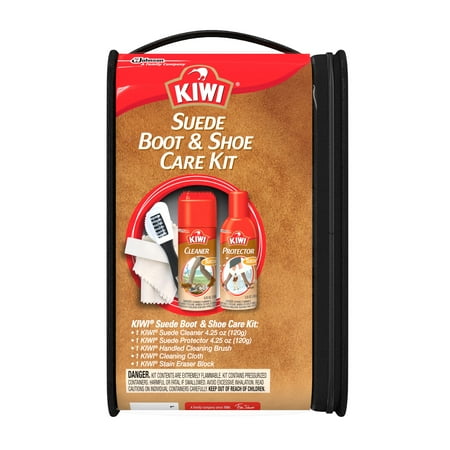 KIWI Suede Boot & Shoe Care Kit (Best Suede Shoe Protector Spray)