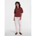 thumbnail image 3 of Scenario Women's and Women's Plus Fleece Top with Lantern Sleeves, Size XS-4X, 3 of 6