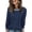 Navy, variant on Sweaters for Women Fall Long Sleeve Shirts Dressy Crew Neck Pullover Casual Tunic Tops Winter Lightweight Women Sweaters