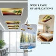 thumbnail image 4 of Christmas Fluorescent Light Covers for Ceiling Lights 4x2 feet,2 Pack Magnetic Light Filters for Classroom,Xmas Bells Berry Botanical Golden Red Fluorescent Light Shade Panel for Office School Drop, 4 of 9