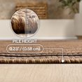thumbnail image 6 of JONATHAN Y TSN210E-28 Lido Traditional Casual Pinstripe Border Brown/Dark Gray 2 ft. x 8 ft. Indoor/Outdoor Runner Rug, 6 of 7