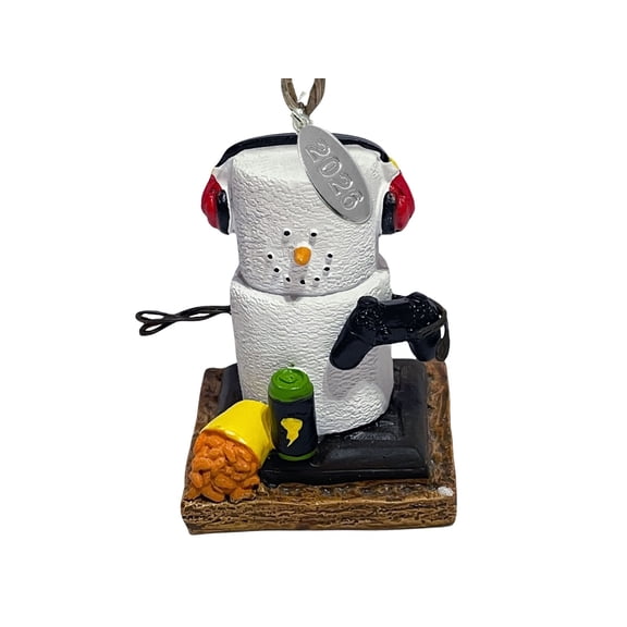 2026 Gamer Ornament - Smores Ornaments - Gamer Christmas Ornament w/Black Controller - Comes in a Gift Box so It's Ready for Giving