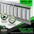 thumbnail image 2 of Rhino USA E Track Rail 5' (2 Pack) Used for Trailers, Vans, Garages & More - Ultimate E-Track Rails System for Quick & Easy Cargo Management - Galvanized Steel - Up to 2,000lbs Load Limit, 2 of 8