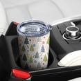 thumbnail image 5 of 20oz Tumblers Multicolor Christmas Tree and Ornament Pattern Stainless Steel Vacuum Insulated Double Wall Travel Tumbler Cups Mug with Lid and Straw,Cleaning Brush for Cold & Hot Drinks, 5 of 7