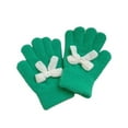 thumbnail image 2 of Kids Knitted Gloves Winter Stretchy Warm Gloves for Kids Full Finger Mittens for Children Boys Girls 3-8 Year, 2 of 3