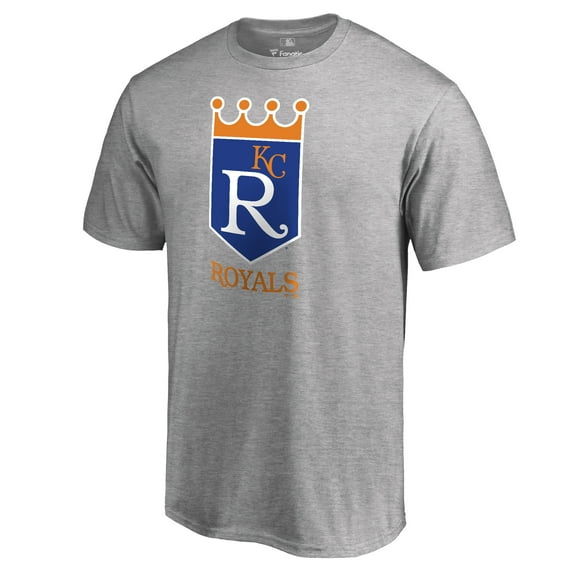 Men's Ash Kansas City Royals Cooperstown Collection Forbes T-Shirt
