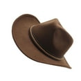 thumbnail image 3 of Baby Sweetie Classic Western Wide Brim Felt Hats Cowboy and Cowgirl Hat for Women and Men with Decorative Band, 3 of 6