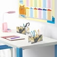 thumbnail image 6 of WOBOGO Black Cat on Branch Acrylic Pen Holder 4 Compartments Clear Pencil Organizer Makeup Brush Storage Case, 6 of 7