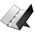 thumbnail image 1 of LED Trifold Makeup Mirror 360 Degree Tri Fold Led Illuminated Tabletop Vanity Mirror with Lights Adjustable Brightness Lighted Cosmetic Mirrors, 1 of 14