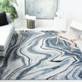 thumbnail image 2 of SAFAVIEH Craft Angjelko Abstract Area Rug, Blue/Grey, 6'7" x 6'7" Square, 2 of 7
