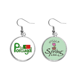 thumbnail image 1 of Portugal national flag patrón verde Colgante decorativo temporada pendientes de primavera joyas Unbranded M, 1 of 3