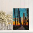 thumbnail image 2 of Poplar Avenue Impressionist Canvas Wall Art Print, Living Room Bedroom Hallway Decor, 2 of 8
