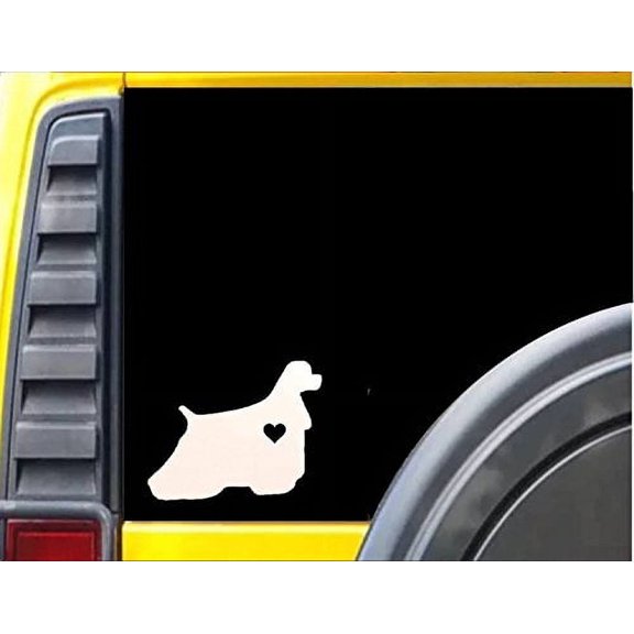 Cocker Little Heart 6" STICKER *J633* dog DECAL cocker spaniel