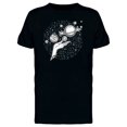 thumbnail image 1 of Hand Is Holding Planets Cosmos T-Shirt Men -Image by Shutterstock, Male 3X-Large, 1 of 2