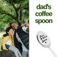 thumbnail image 3 of Dad's Coffee Spoon Gifts for Father Birthday Gift for Dad Fathers Father's Day Gifts for Daddy Engraved Dad Spoon for Coffee Lovers Gifts for Step Bonus Dad Father Appreciation Gift for Daddy Dad Gift, 3 of 6